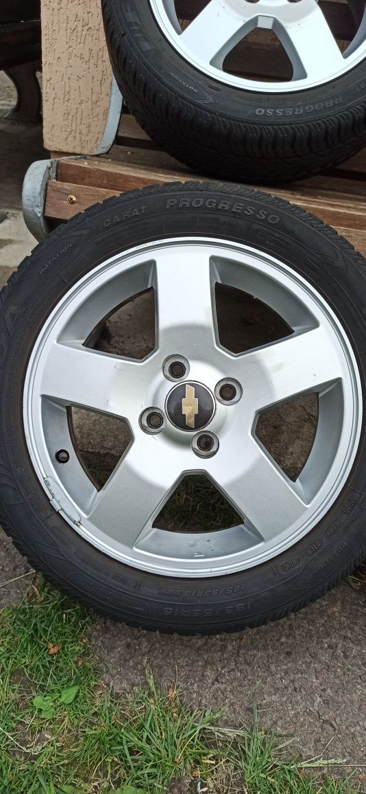 Диски 4 100 R15 GM Chevrolet Aveo Daewoo Lanos Opel Corsa +шини 185/55
