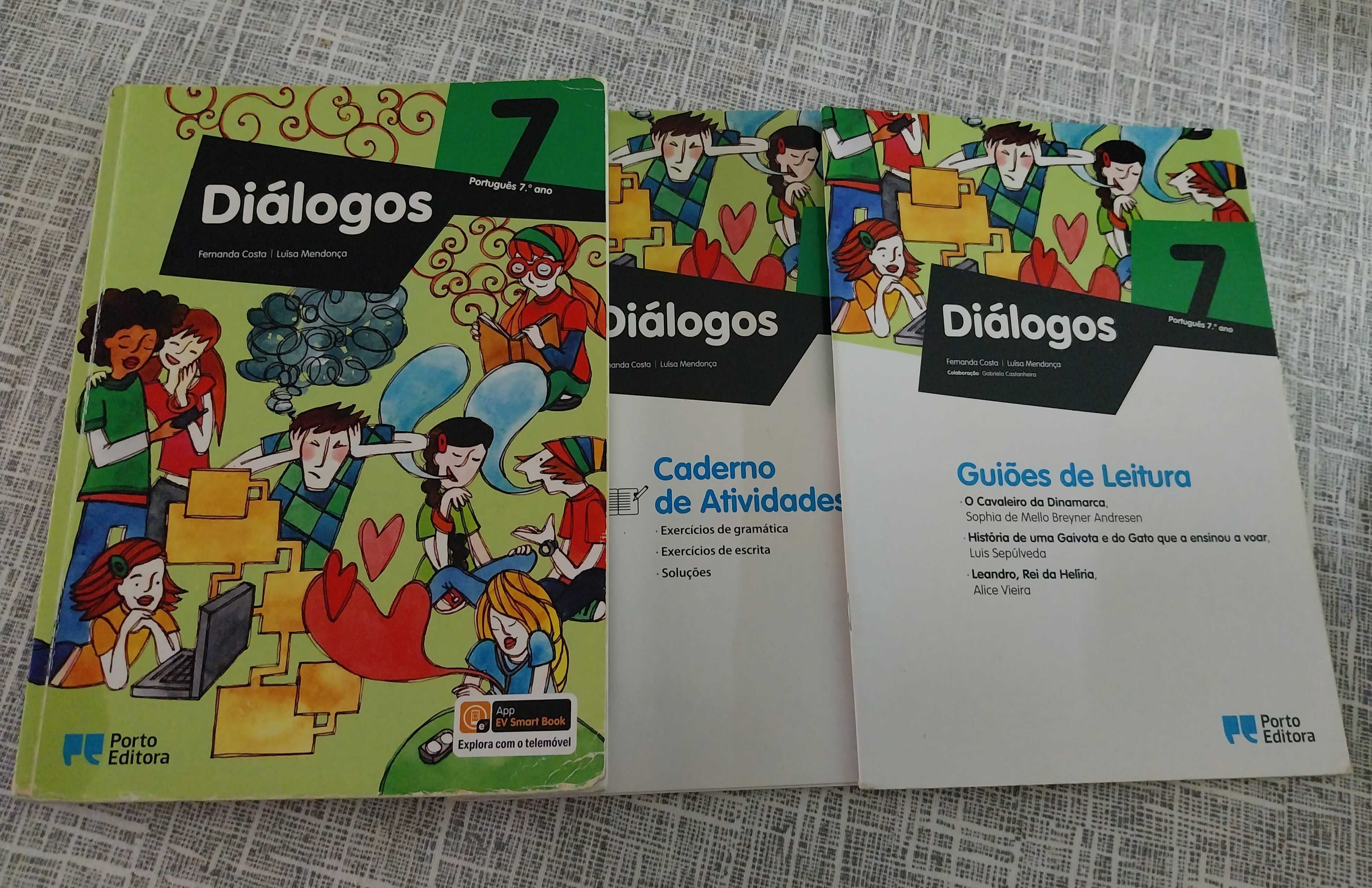 Manual e caderno de actividades de português de 7° ano
