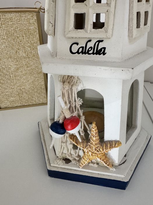 Recznie robiona latarnia świecznik