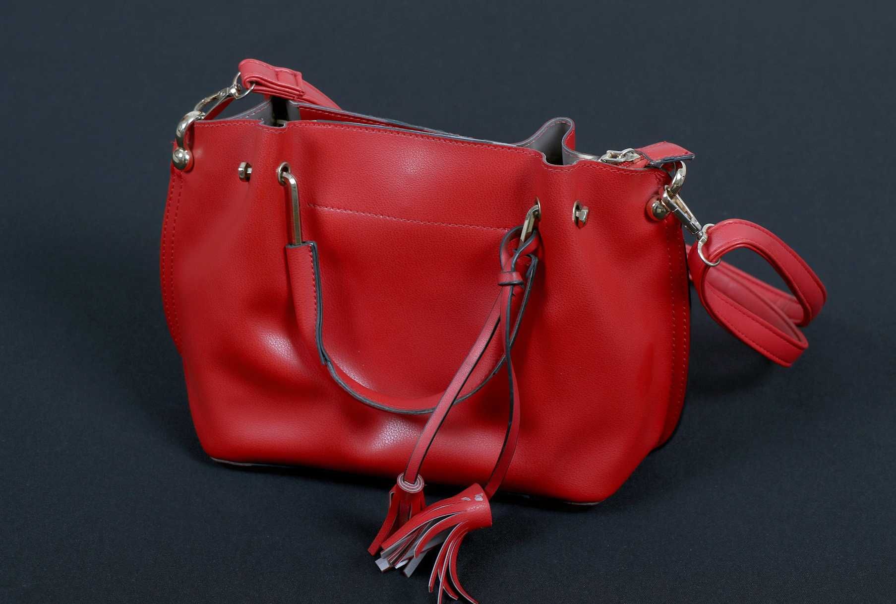 Жіноча сумка через плече / червона / женская красная сумочка