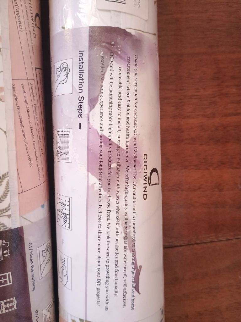 3szt okleina samoprzylepna w kwiaty