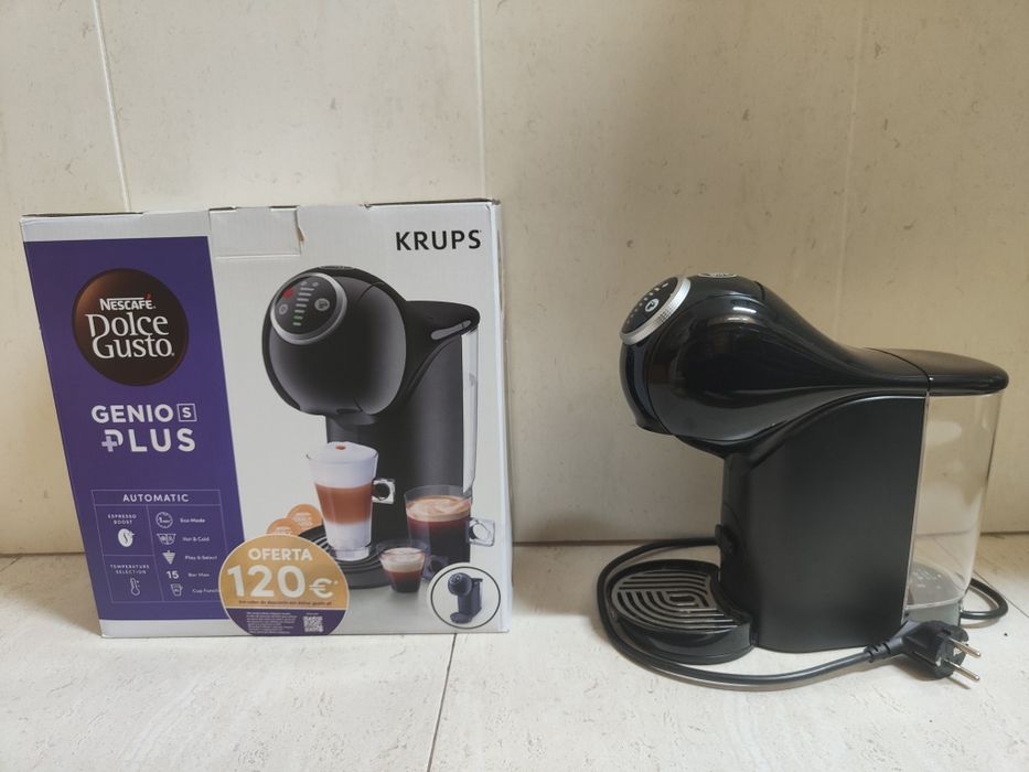 Máquina de Café KRUPS Nescafé Dolce Gusto Genio S Plus KP3408P16 Preto