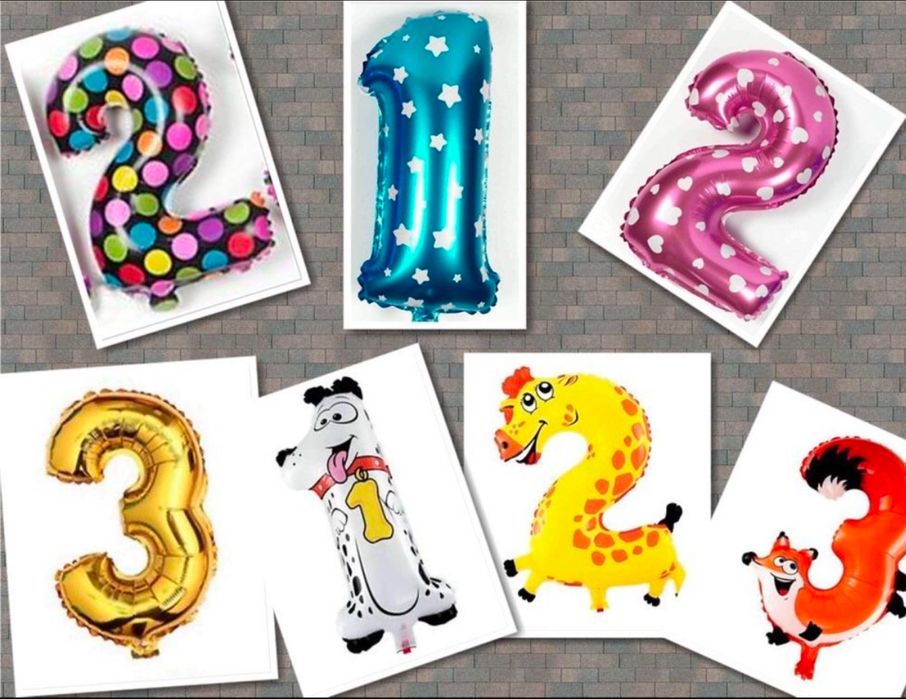 Кульки цифри на день народження