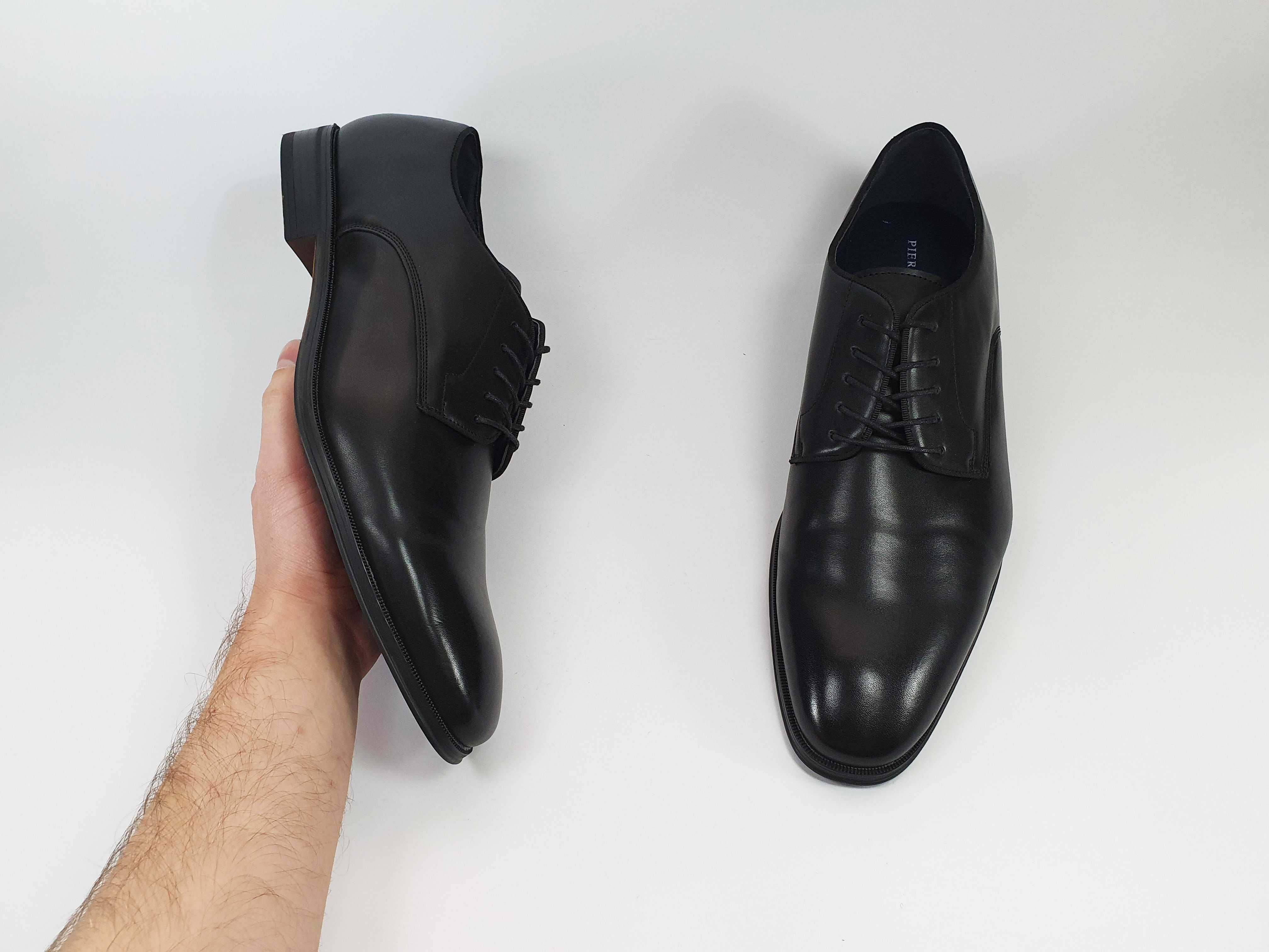 Чорні чоловічі туфлі PIER ONE великий розмір 48 49
