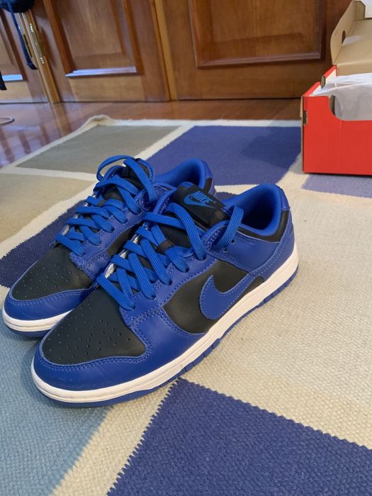 Nike dunk low retro black hyper colbat (2021)