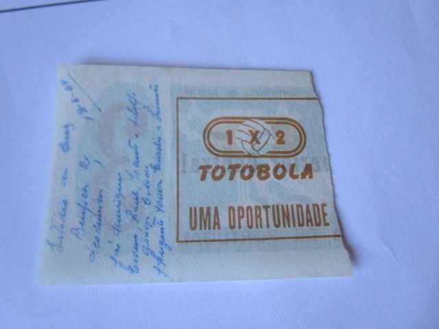 bilhete futebol 1964 Benfica  Académica Coimbra Taça Portugal