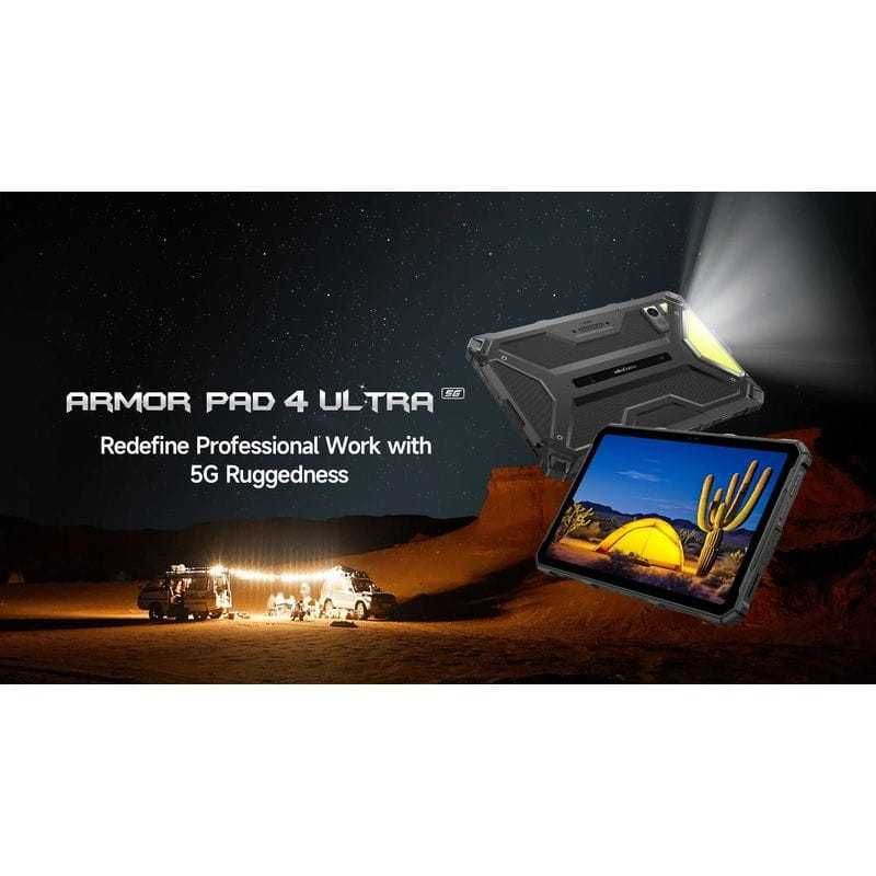 Tablet Ulefone Armor Pad 4 Ultra 8GB/256GB 5G IP69K 2.4GHz