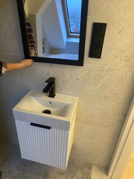 Umywalka + szafka + bateria + lustro OKAZJA