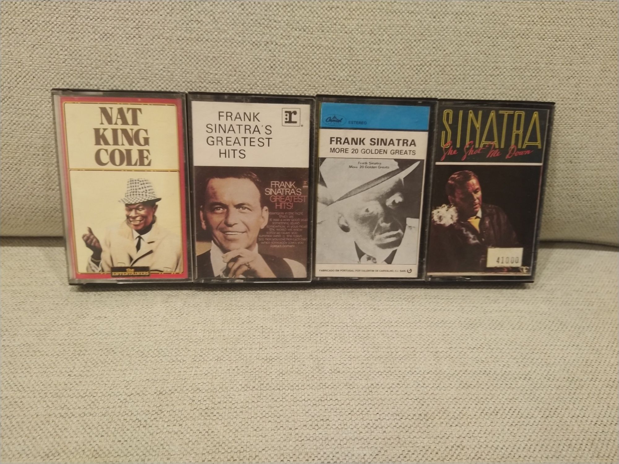 Conjunto de 4 cassetes - Frank Sinatra e Nat King Cole