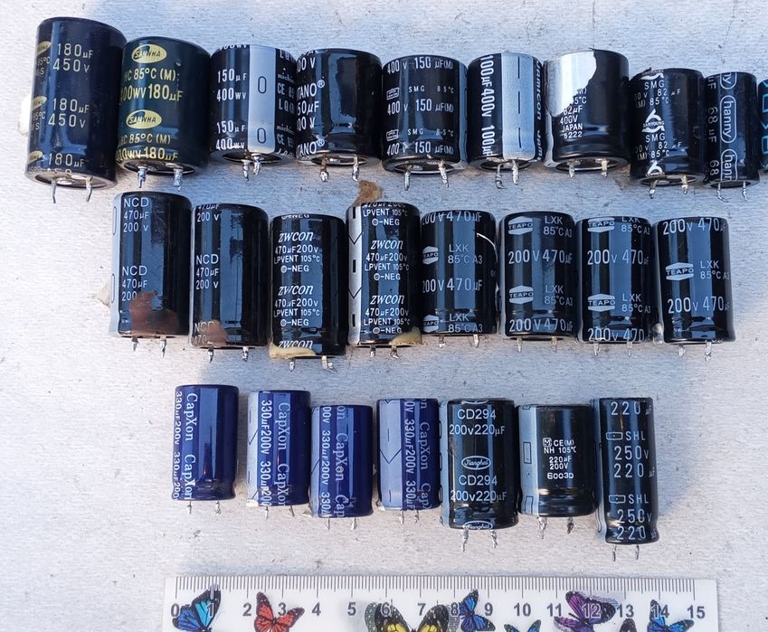 Электролитические конденсаторы на 400 В 150 мкФ 450 В 180 мкФ