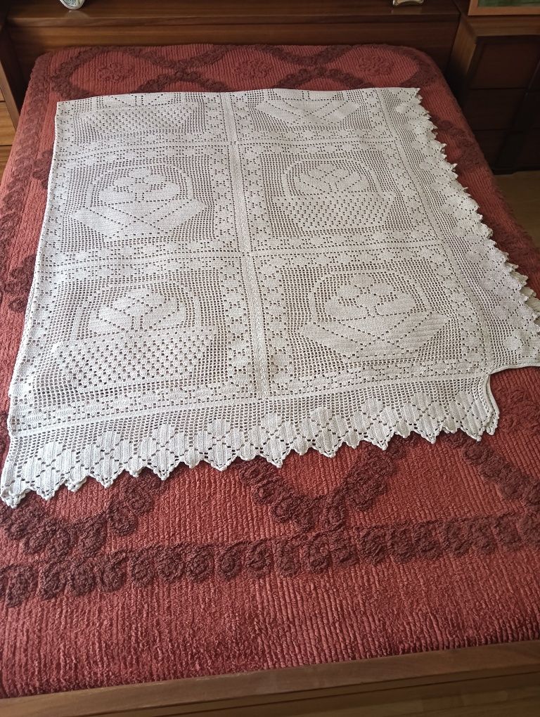 Colcha de renda  manual