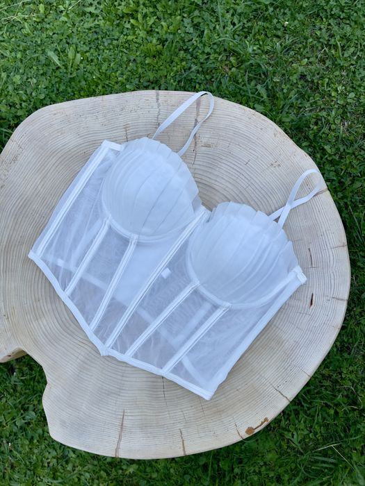 Корсет з жатою чашкою, S-M