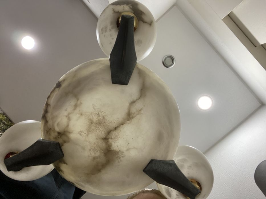 Candeeiro teto alabastro - bx preco