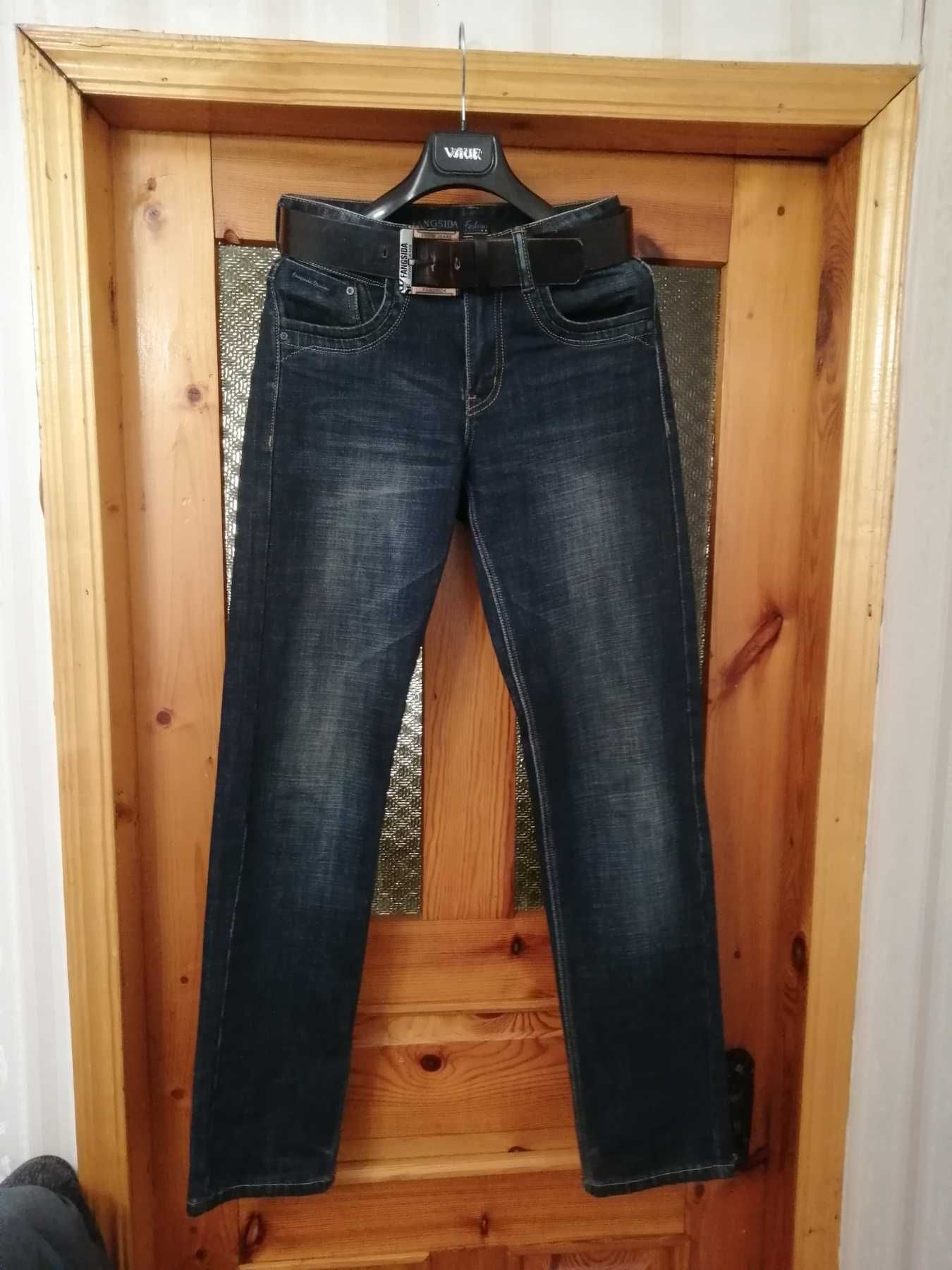 Джинсы Fangsida мужские / подростковые классические размер 28 XS