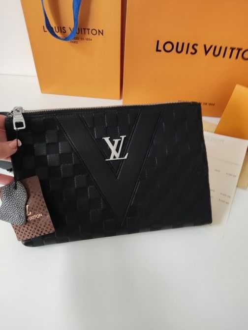 Louis Vuitton DAMSKA MĘSKA Torebka, Torba – kopertówka, skóra 28251