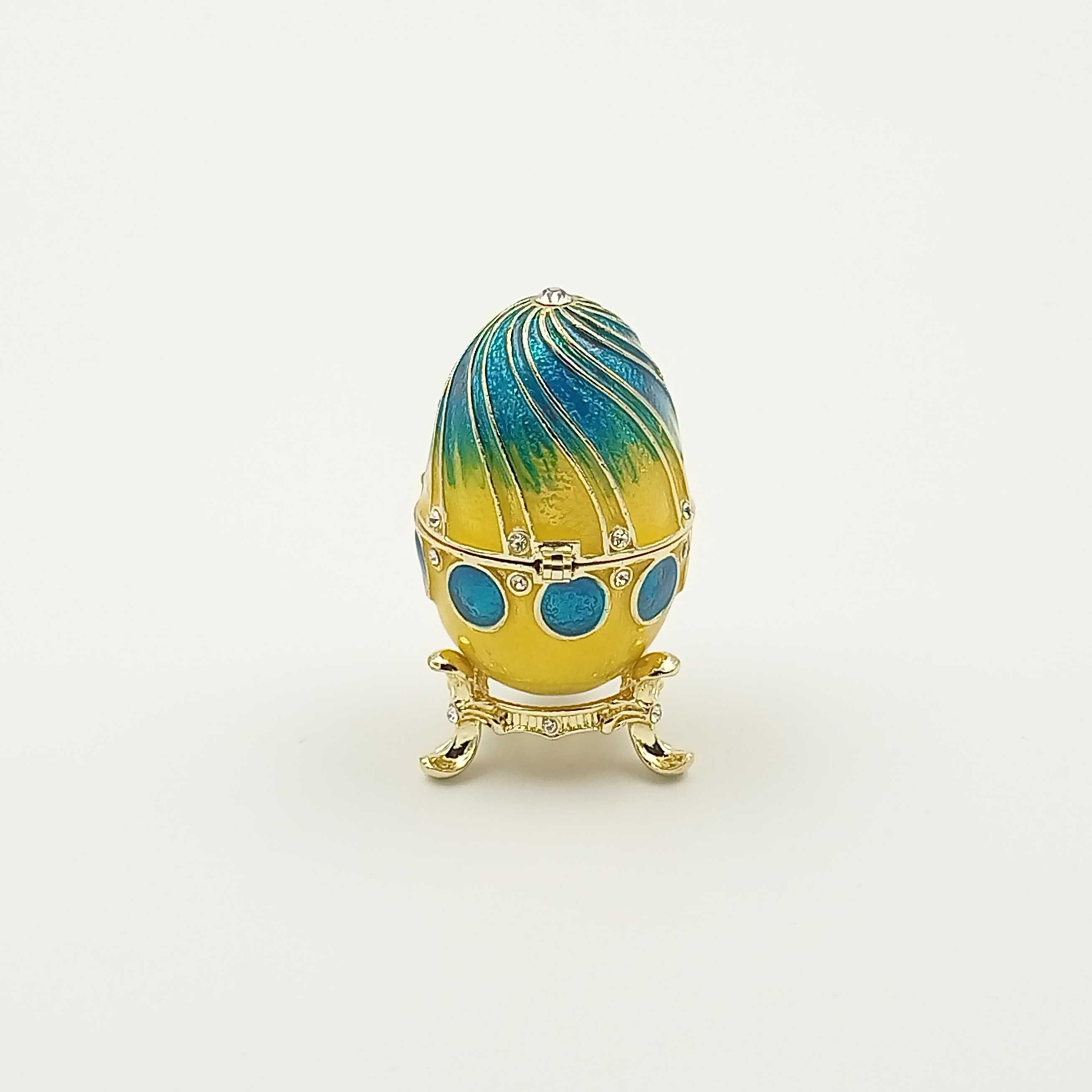 Jajko jajo faberge pojemniki szkatułka zielone styl mandaryński