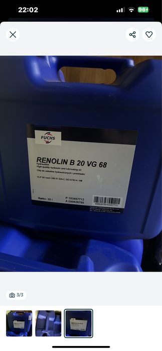 Olej Renolin B20 VG 68