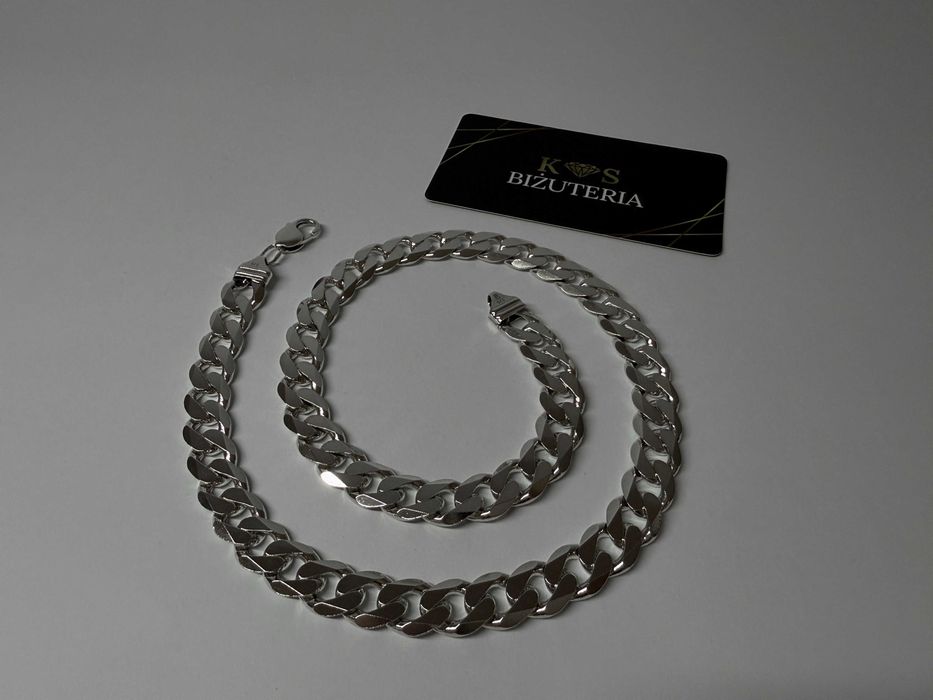 Srebrny Łańcuszek splot Pancerka 53 CM 97 GRAM ! PR. 925 Okazja !