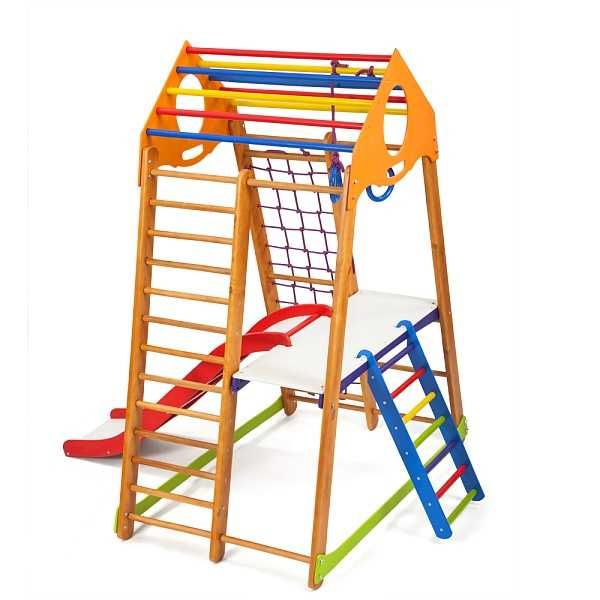 Дитячий спортивний комплекс BambinoWood Plus 2 горіх SportBaby