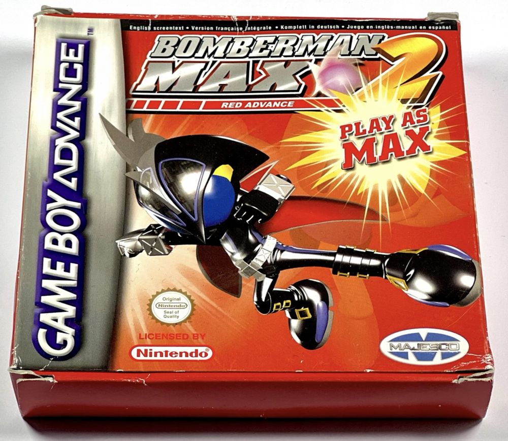 Bomberman Bomber Man Max 2 Red Nintendo Game Boy Advance