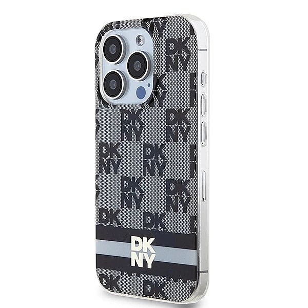Etui DKNY IML Checkered Mono Pattern & Printed Stripes MagSafe na iPho