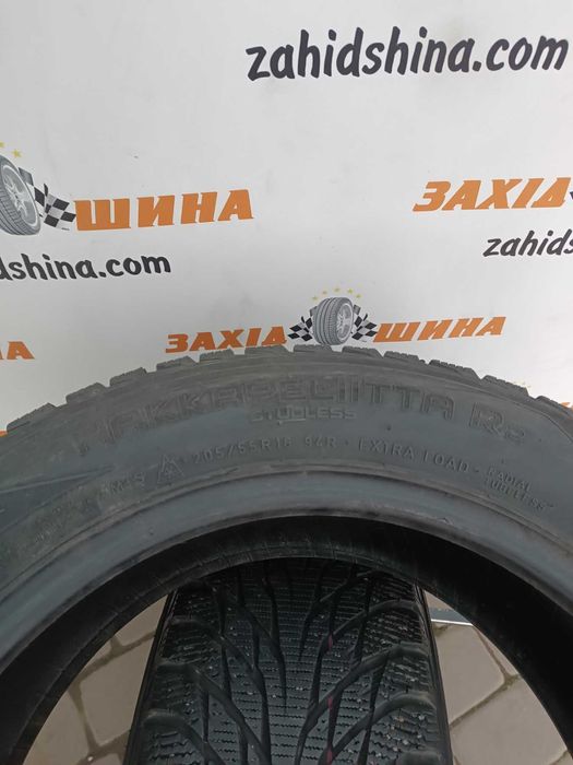 Шини зимові б/в комплект 205/55R16 Nokian Hakkapeliitta R2 + R3