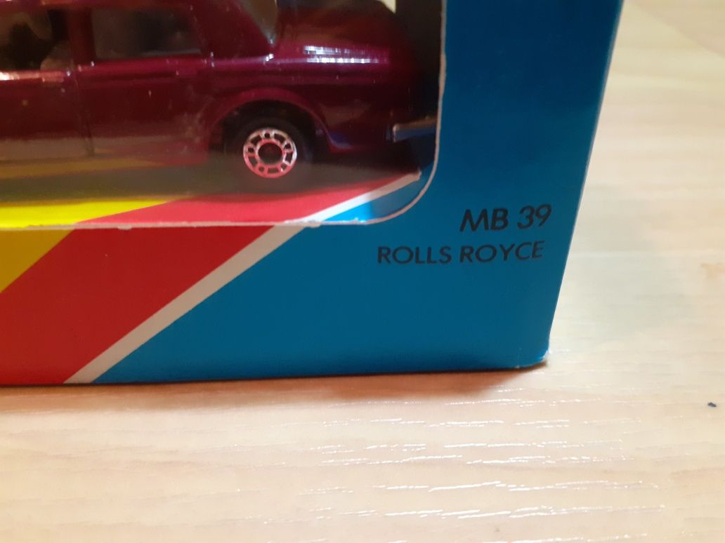 Miniatura antiga Matchbox Rolls Royce na caixa original