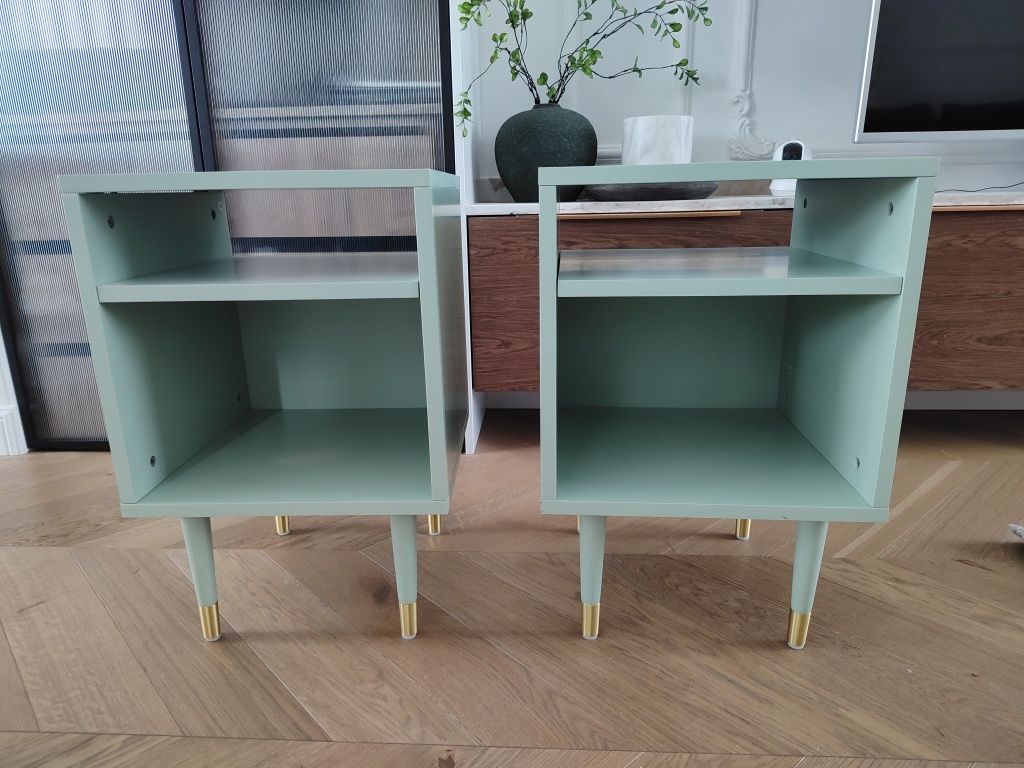 Szafki nocne Nowe, Miętowe, ciężkie porządne TKMaxx 40x60