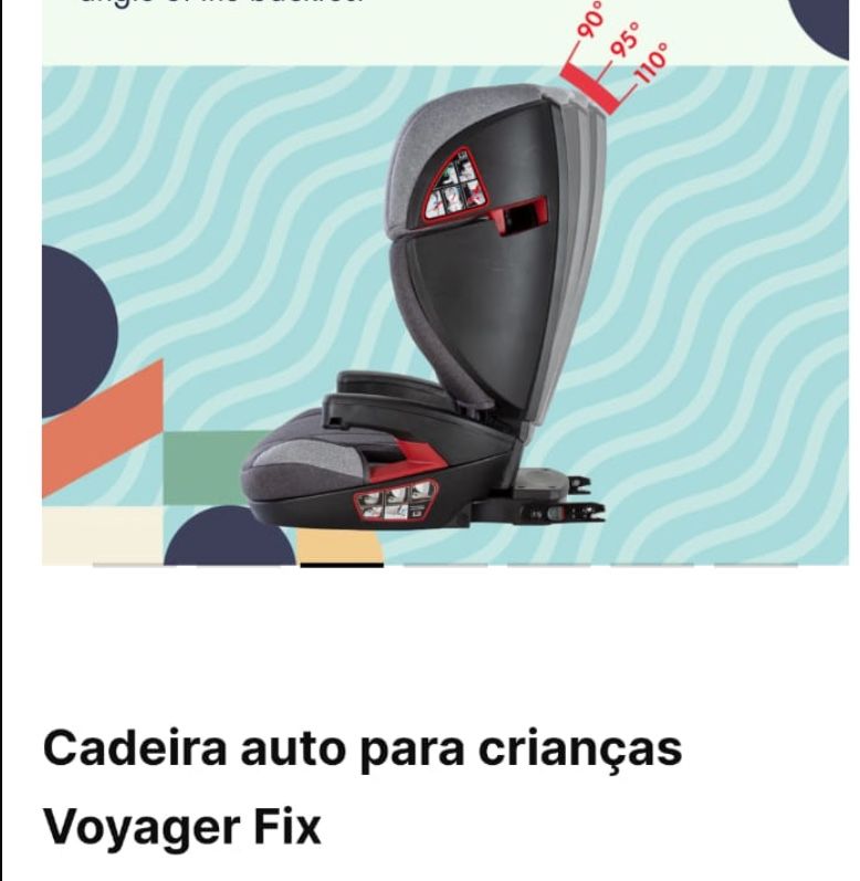 Cadeira auto com isofix