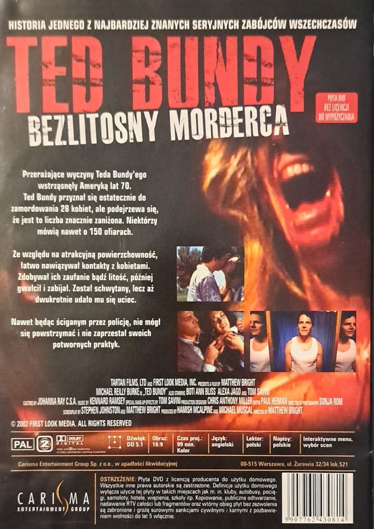 Film DVD 35 Ofiar TED BUNDY