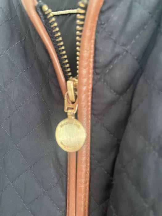 Massimo Dutti Kurtka przejściowa pikowana granatowa
