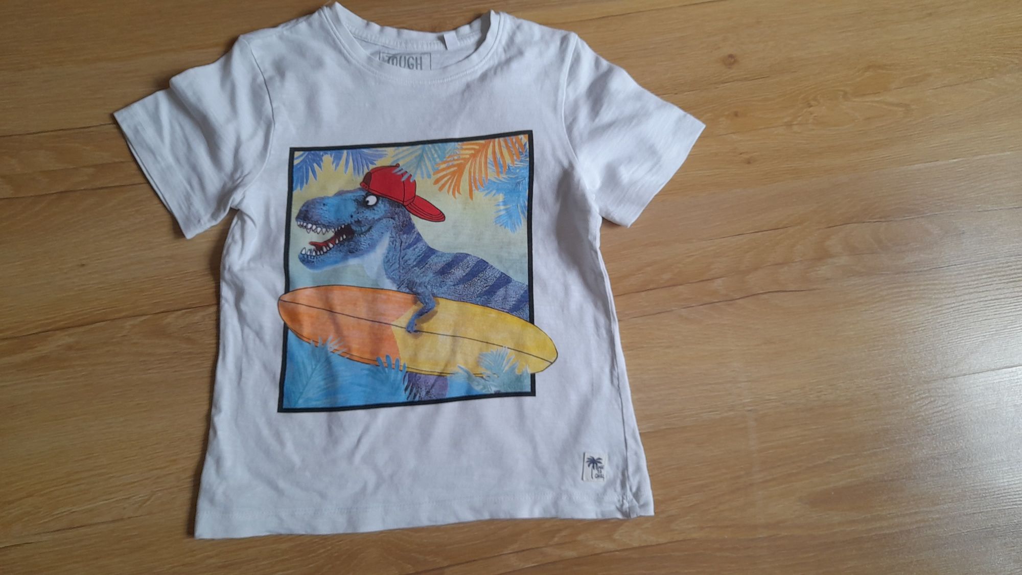 T-shirt koszulka chłopięca c&a rozmiar 122 dino