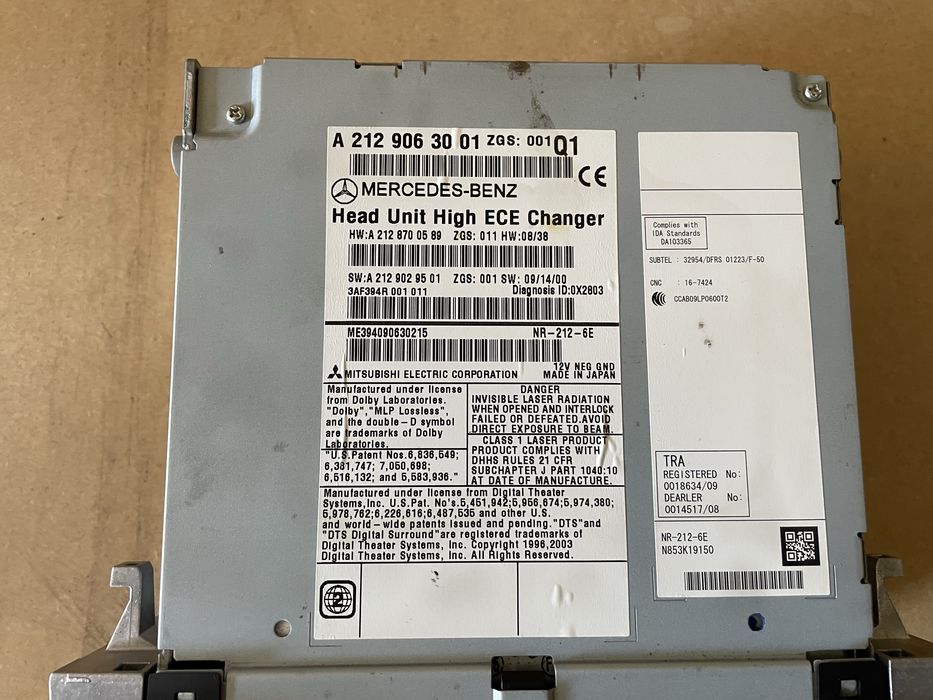 Radio Navi Mercedes E klasa w212 w207 coupe