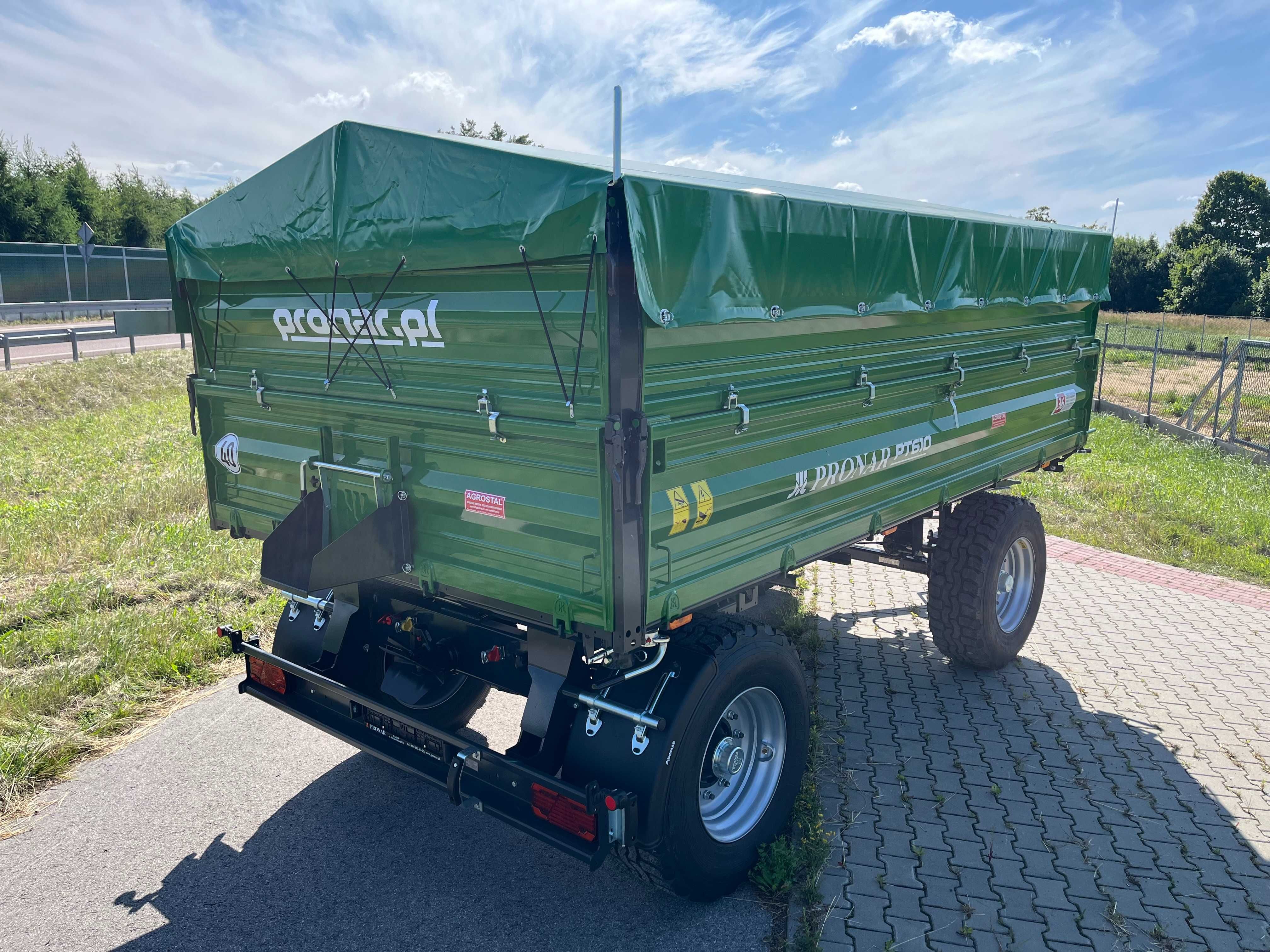 Dwu-osiowa przyczepa 10 TON PRONAR PT610 PALETOWA