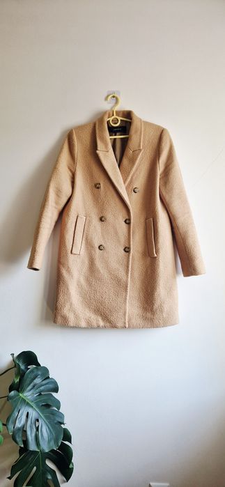 Beżowy płaszczyk Zara 38M
