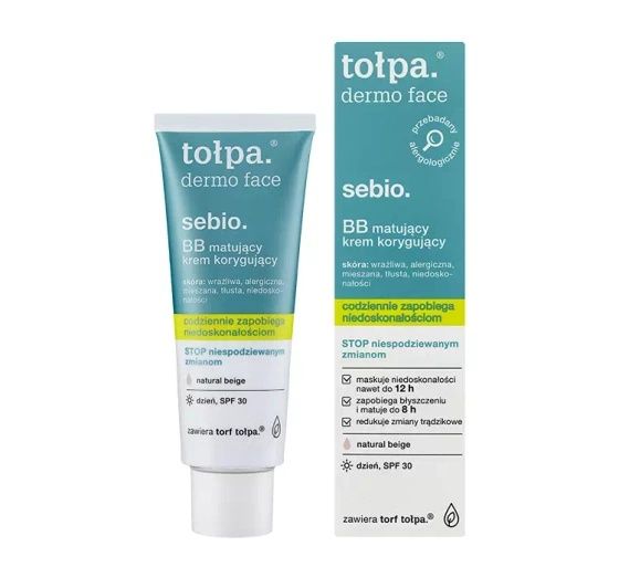 TOŁPA dermo face sebio normalizujący krem nawilżający noc 40 ml