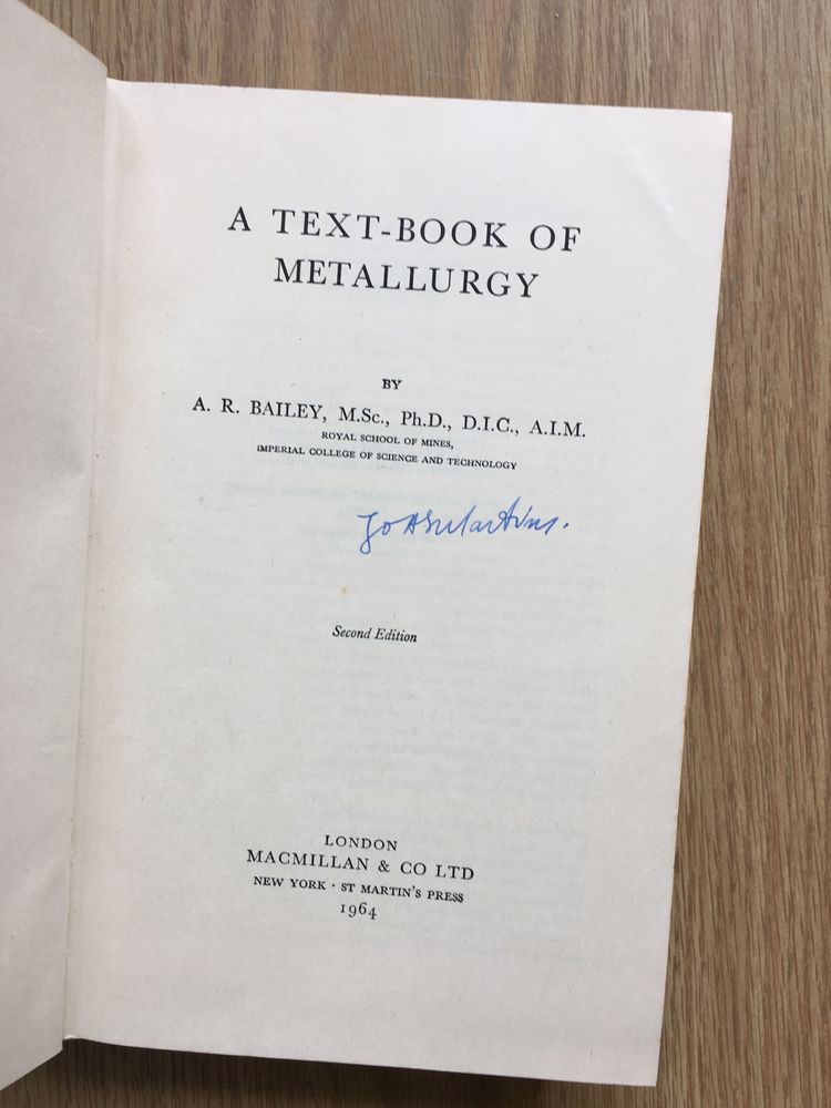 A Text-Book of Metallurgy - A. R. Bailey