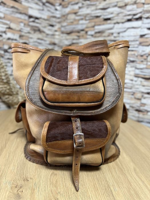 Кожаный рюкзак ручной работы