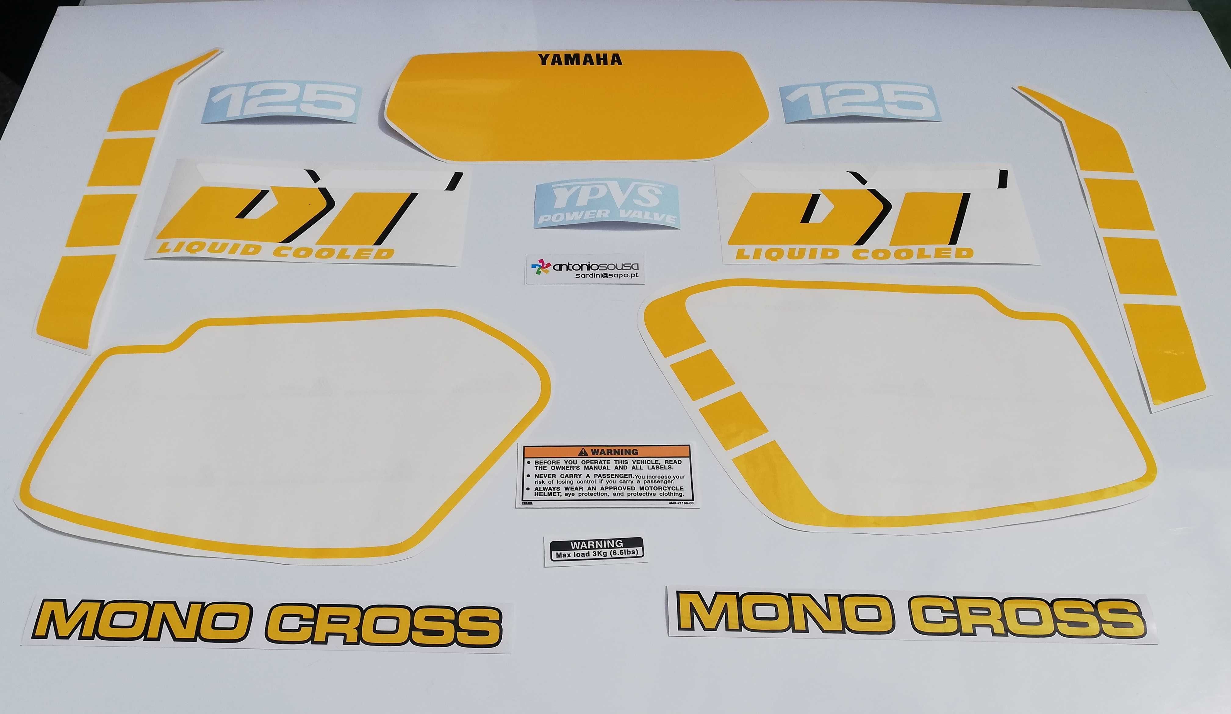 Autocolantes Yamaha DT125 LC YPVS MK4 stickers decalS