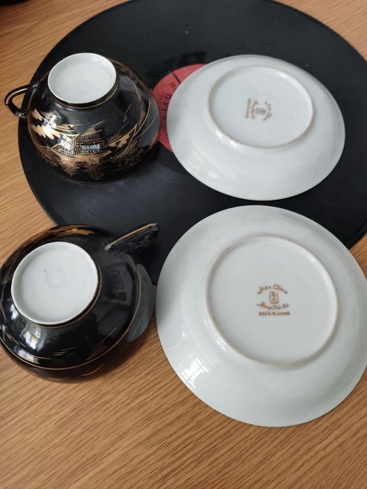 Soko China 2 filiżanki ręcznie malowane