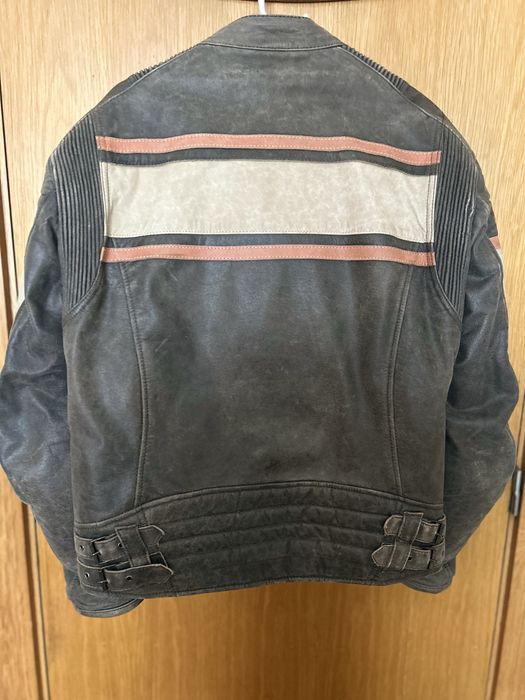 Casaco mota de pele Vintage