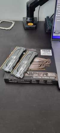 PAMIĘĆ OPERACYJNA: Patriot Viper Steel, DDR4, 16GB, 3200MHz, CL16