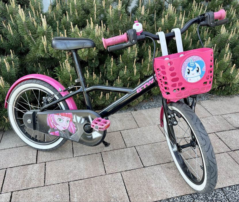 Rowerek dziewczęcy 16" , gratis koszyczek - Decathlon Spy Hero 500