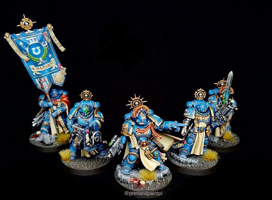 Warhammer 40000: Space Marines Company Heroes malowanie figurek