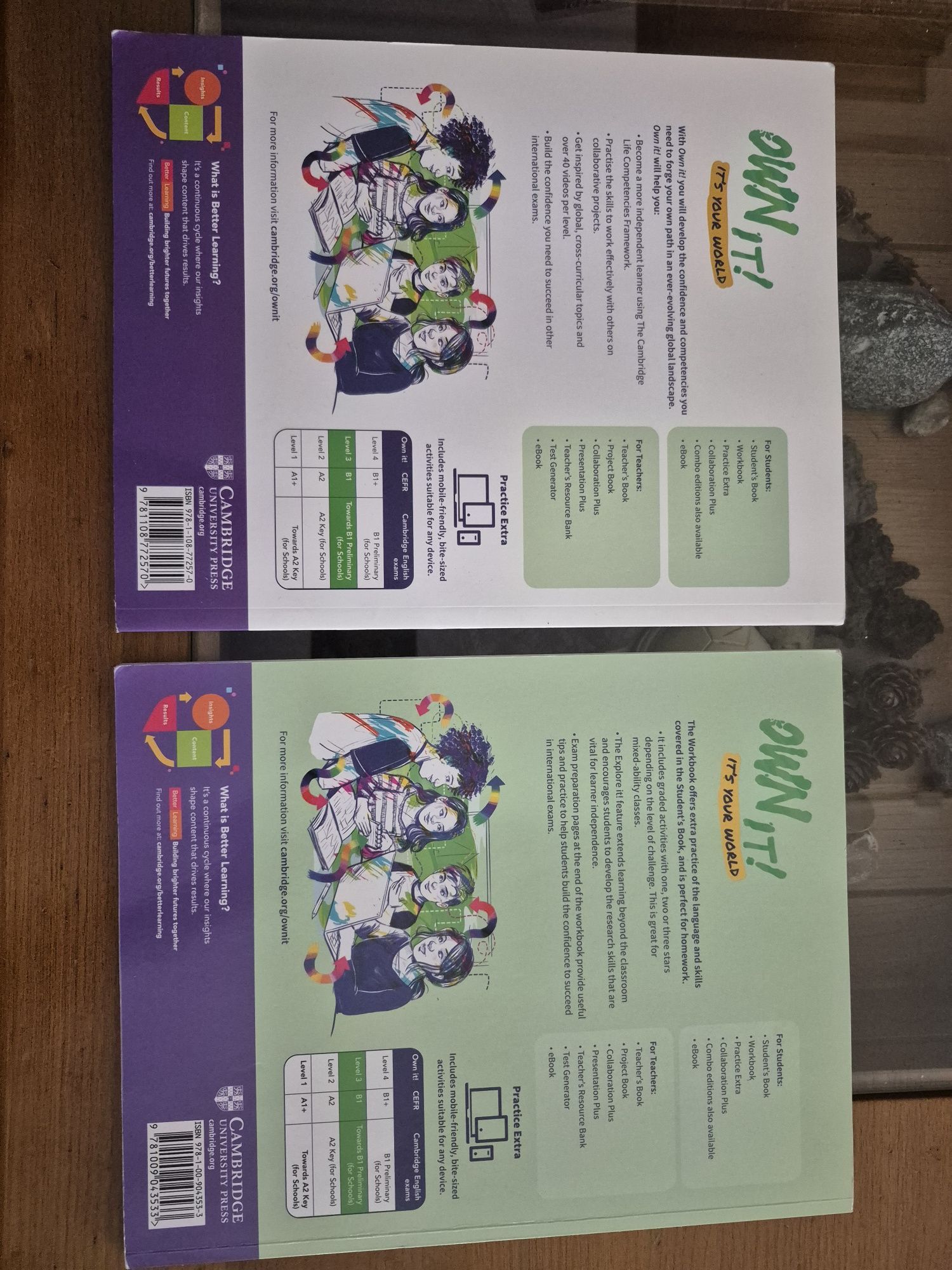 Manuais Inglês, Cambridge (Student's Book e Workbokk, Level 3)