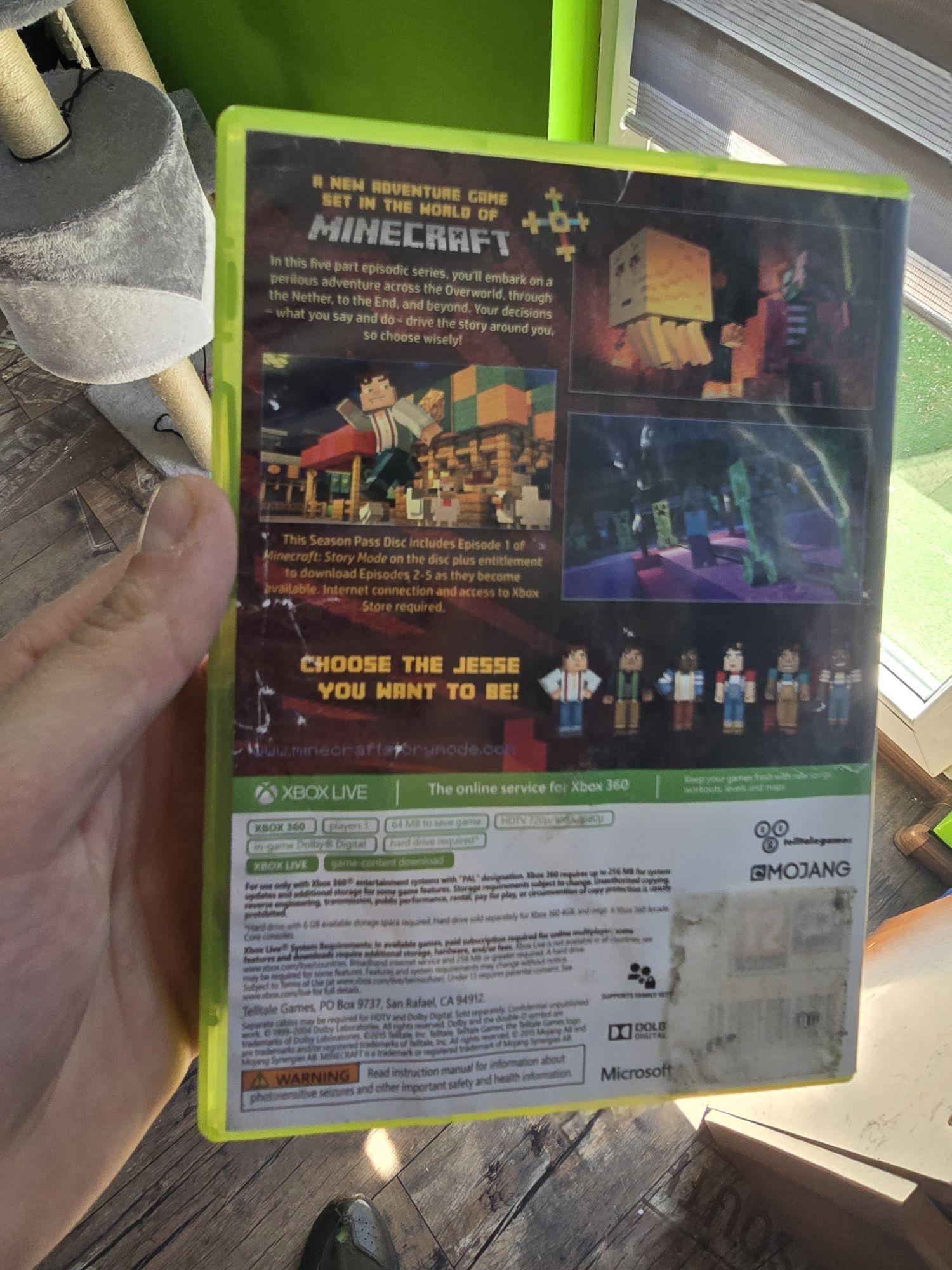 Minecraft Story Mode xbox 360 season one x360