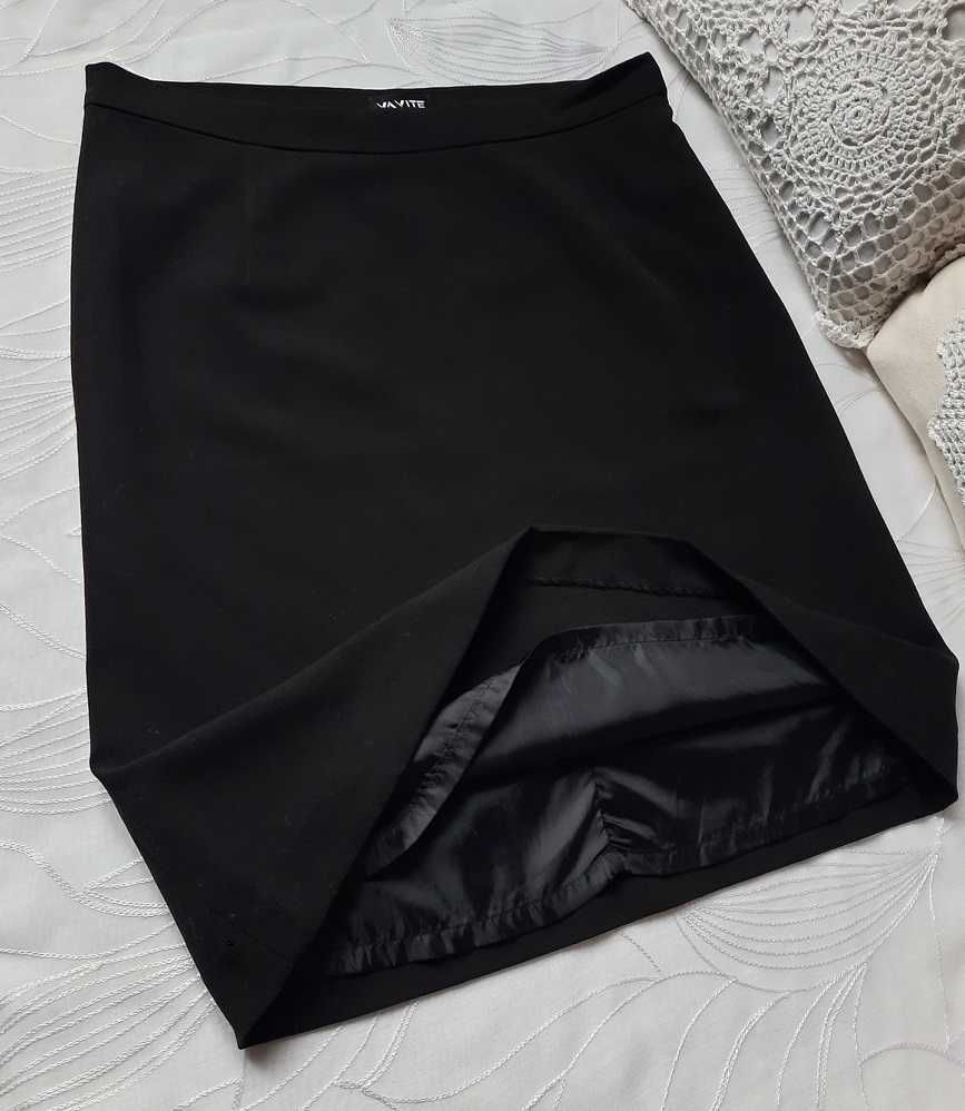 Vavite idealna czarna piękna prosta spódnica spódniczka S S/M