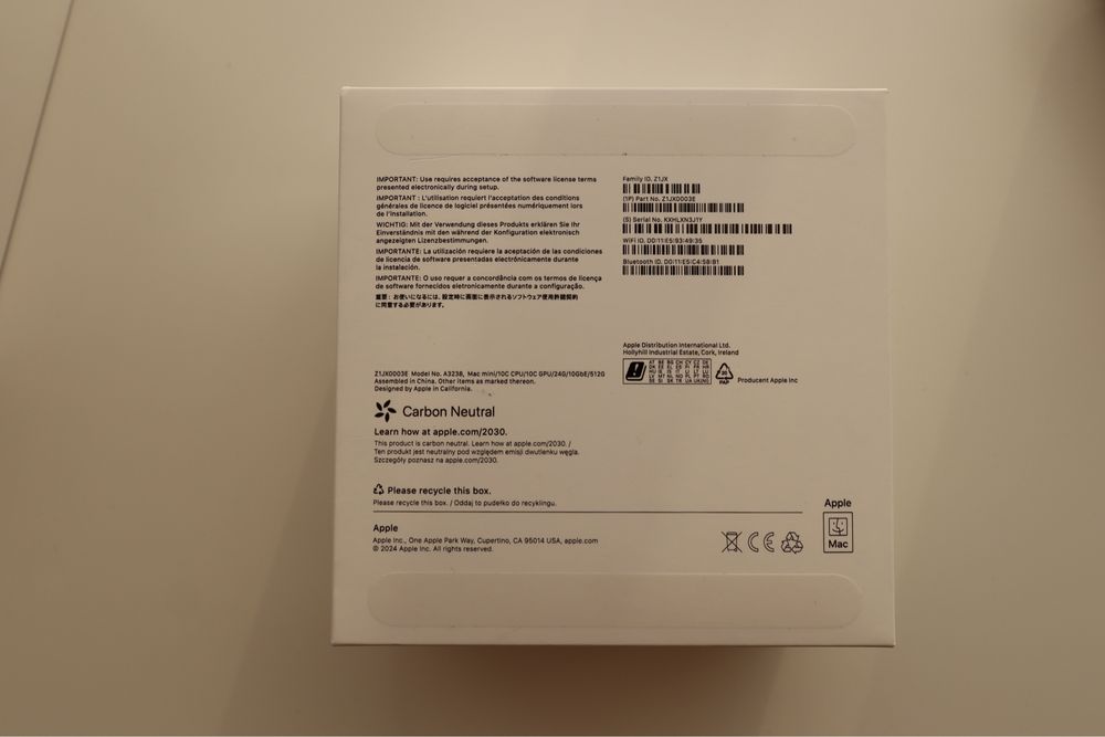 Mac Mini M4 512GB SSD 24 ram 10GB Ethernet w konfiguracji ! NOWY