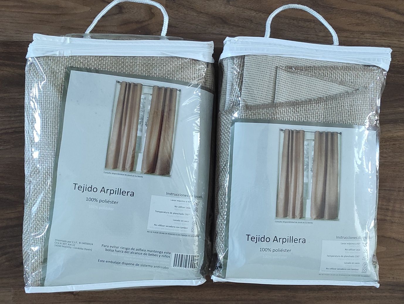 Cortinados bege com textura Arpillera - Leroy Merlin