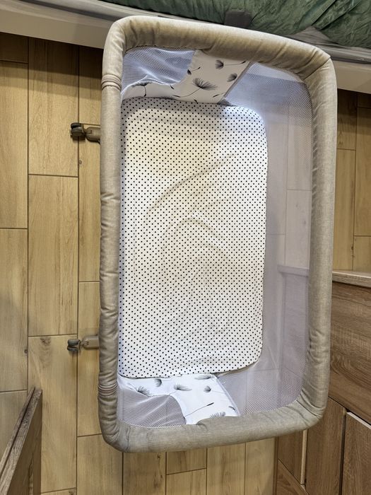 Łóżeczko dostawne Lionelo Aurora 3w1 - beige cappuccino